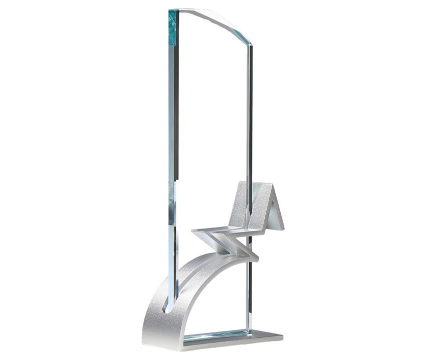 STEKLENE PLAKETE 68446 KOVINSKI PODSTAVEK 